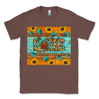 Chestnut Sunflower Leopard Thanksgiving Love Classic Tee - Artiststas