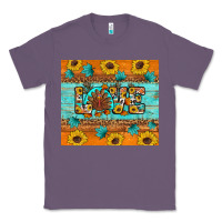 Lavender Sunflower Leopard Thanksgiving Love Classic Tee - Artiststas