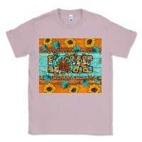 Lilac Sunflower Leopard Thanksgiving Love Classic Tee - Artiststas