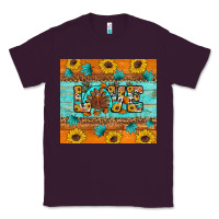 Plum Sunflower Leopard Thanksgiving Love Classic Tee - Artiststas