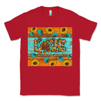 Red Sunflower Leopard Thanksgiving Love Classic Tee - Artiststas