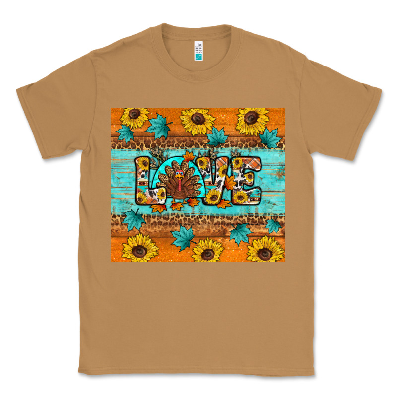 Sunflower Leopard Thanksgiving Love Classic Tee by Artiststas | Teevron