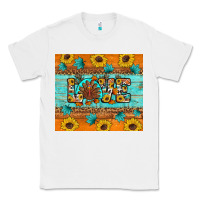 White Sunflower Leopard Thanksgiving Love Classic Tee - Artiststas