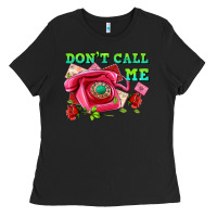 Black dont call me with pink phone and letters Ladies Tee - AdoDesignShop