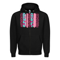 Black valentine's day brushstrokes Zipper Hoodie - BarkalooDesign