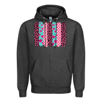 Charcoal Heather valentine's day brushstrokes Zipper Hoodie - BarkalooDesign