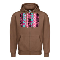 Chestnut valentine's day brushstrokes Zipper Hoodie - BarkalooDesign