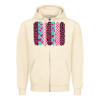 Sandshell valentine's day brushstrokes Zipper Hoodie - BarkalooDesign