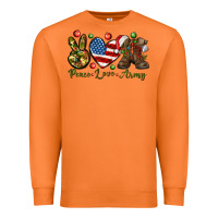 Carrot peace love army christmas Premium Sweatshirt - NancyCooperArtShop