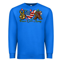 True Royal peace love army christmas Premium Sweatshirt - NancyCooperArtShop