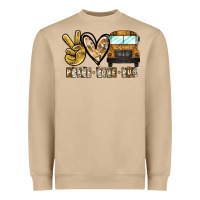 Mushroom peace love bus Heavyweight Sweatshirt - CowhideDigitalArt