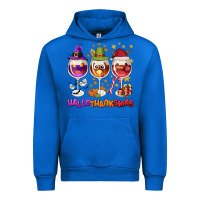 Cobalt Hallothanksmas wine glasses Urban Hoodie - NancyCooperArtShop