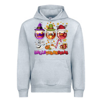 Heather Grey Hallothanksmas wine glasses Urban Hoodie - NancyCooperArtShop