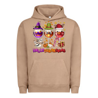 Pigment Burro Hallothanksmas wine glasses Urban Hoodie - NancyCooperArtShop