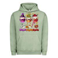 Pigment Oil Green Hallothanksmas wine glasses Urban Hoodie - NancyCooperArtShop