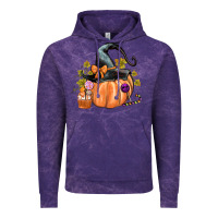 Cloud Purple Kids Pumpkin with Halloween Vintage Hoodie - texasbilliewilder