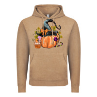 Vintage Coffee Kids Pumpkin with Halloween Vintage Hoodie - texasbilliewilder