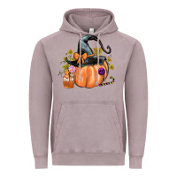 Vintage Zinc Kids Pumpkin with Halloween Vintage Hoodie - texasbilliewilder