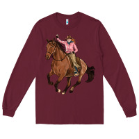 Burgundy cowgirl Long Sleeve Tee - Artiststas