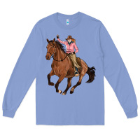 Colony Blue cowgirl Long Sleeve Tee - Artiststas