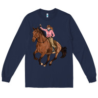 Navy cowgirl Long Sleeve Tee - Artiststas
