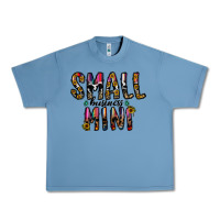 Pebble Blue small business mini Urban Heavy Tee - CowhideDigitalArt