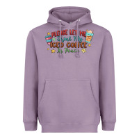 Lavender please let me drink my iced coffee in peace Heavyweight Hoodie - MaliasSmallBusiness