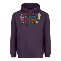 Plum please let me drink my iced coffee in peace Heavyweight Hoodie - MaliasSmallBusiness