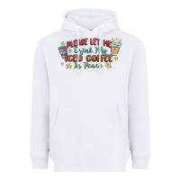 White please let me drink my iced coffee in peace Heavyweight Hoodie - MaliasSmallBusiness