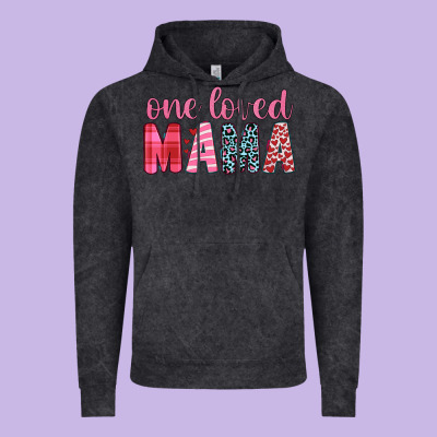 One Loved Mama Vintage Hoodie Designed By Jahusdesignshop