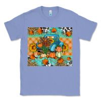 Colony Blue Thanksgiving Truck With Turkey Classic Tee - Artiststas