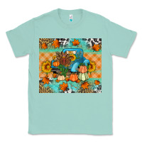 Seafoam Thanksgiving Truck With Turkey Classic Tee - Artiststas