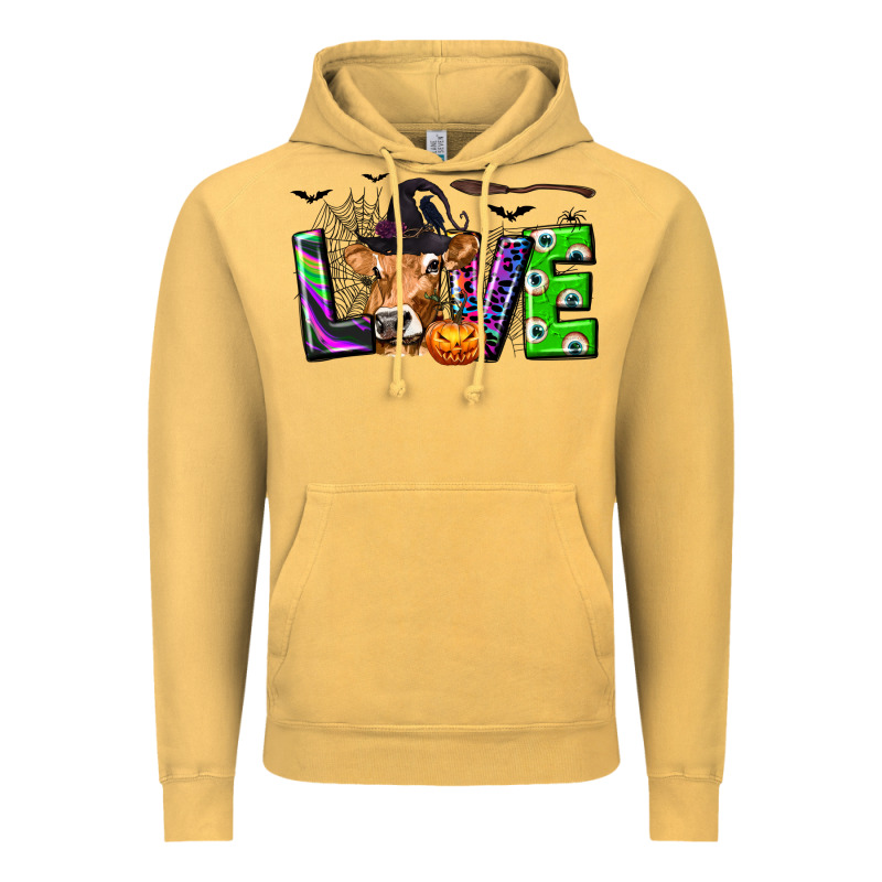 Love Halloween Cow Vintage Hoodie by texasbilliewilder | Teevron
