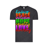 Vintage Black kindness peace inclusion hope equality love diversity Vintage Tee - HRA Design Shop