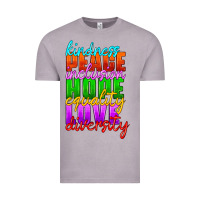 Vintage Zinc kindness peace inclusion hope equality love diversity Vintage Tee - HRA Design Shop