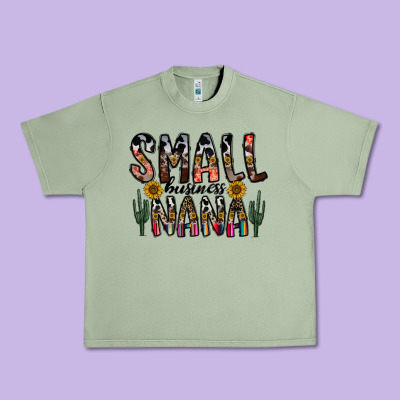 Small Business Nana Urban Heavy Tee Designed By Cowhidedigitalart