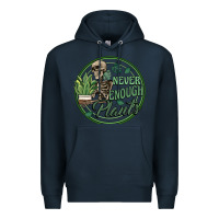 Navy never enough plants Premium Hoodie - Artiststas