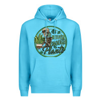 Ocean Blue never enough plants Premium Hoodie - Artiststas