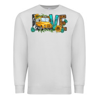 Dove Grey school bus love Premium Sweatshirt - NancyCooperArtShop