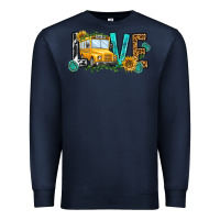 Navy school bus love Premium Sweatshirt - NancyCooperArtShop