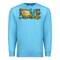 Ocean Blue school bus love Premium Sweatshirt - NancyCooperArtShop