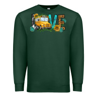Sports Green school bus love Premium Sweatshirt - NancyCooperArtShop