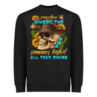 Black somewhere where the summer lasted all year 'round Heavyweight Sweatshirt - HRA Design Shop