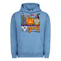 Pigment Pebble Blue Boo Y'all Urban Hoodie - texasbilliewilder