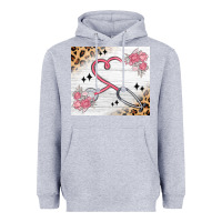 Heather Grey customized leopard floral nurse Heavyweight Hoodie - MaliasSmallBusiness