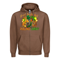 Chestnut dead inside but feeling lucky Zipper Hoodie - NancyCooperArtShop