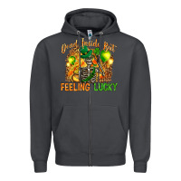 Smoke dead inside but feeling lucky Zipper Hoodie - NancyCooperArtShop