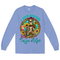 Colony Blue i hate everyone but coffee helps western skeleton coffee sunflowers Long Sleeve Tee - Artiststas