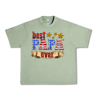Oil Green best papa ever Urban Heavy Tee - HRA Design Shop
