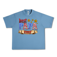 Pebble Blue best papa ever Urban Heavy Tee - HRA Design Shop